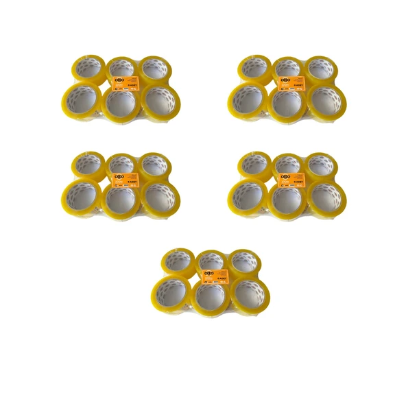 Otto Bant Şeffaf Koli Bandı Bantı / 45 mm x 100 Metre / 6 Adetlik 5 Paket ürün görseli