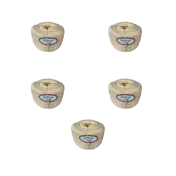 Favori İp Halat FH03 PP Naylon Burgulu Örgü Çamaşır İpi - Krem - 100 Metre - 5 Adet ürün görseli 1