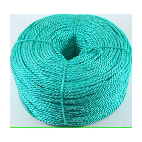 Favori İp Halat FH03 PP Naylon Burgulu Örgü Çamaşır İpi - Yeşil - 100 Metre - 1 Adet - Resim 3