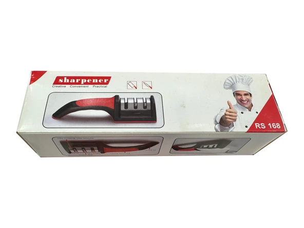 Shapener RS-168 Bıçak Bileyici 3 Açılı Elmas Seramik Çelik Bıçak Bileme Aleti - 1 Adet - Resim 2