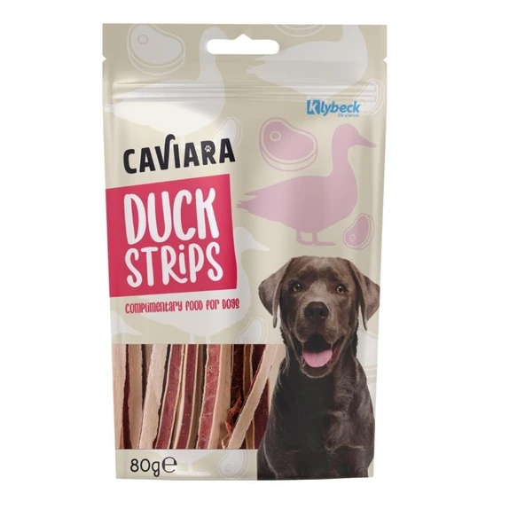 Caviara Kurutulmuş Ördek Şeritleri Köpek Ödülü 80 Gr ürün görseli 1