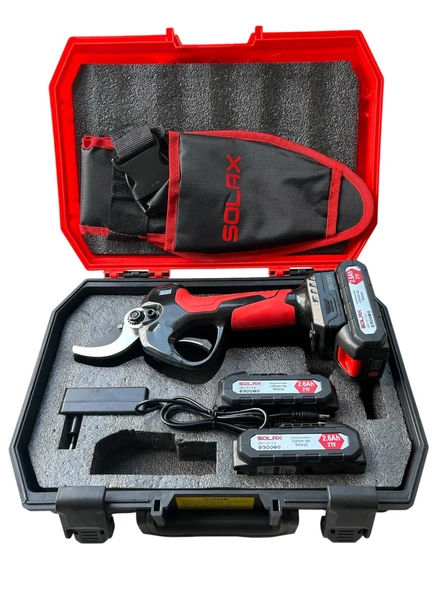 Solax B2121 Şarjlı Budama Makası ve Uzatma Kolu Set - Resim 5