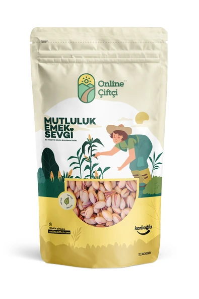 Online Çiftçi Kavrulmuş Siirt Fıstığı 400Gr - 1