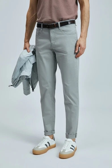 Lufian Helt Spor 5 Cep Erkek Pantolon Slim Fit Grey - 3