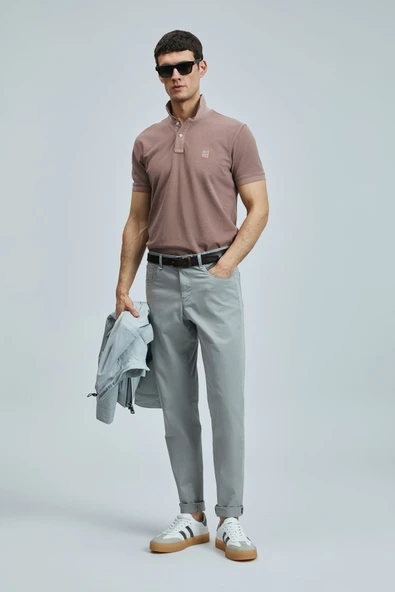 Lufian Helt Spor 5 Cep Erkek Pantolon Slim Fit Grey - 1