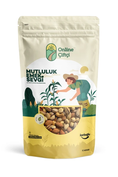 Online Çiftçi Lüks Karışık Kuruyemiş 400Gr - 1