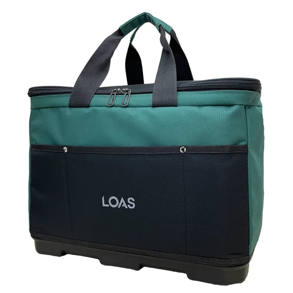 Loas LSTCTK18-PT Plastik Tabanlı Kapaklı Orta Boy Alet Taşıma Çantası - Resim 2