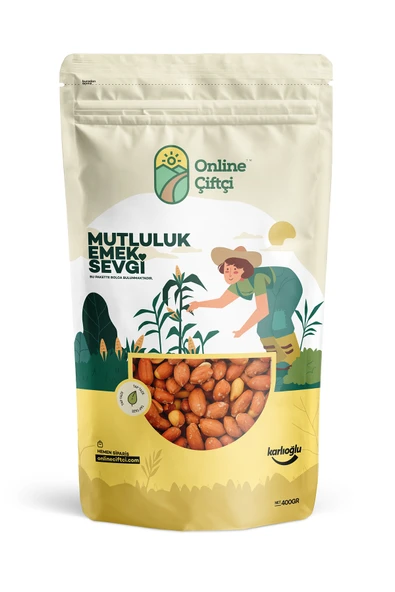 Online Çiftçi Tuzlu Kavrulmuş Yer Fıstığı 400Gr - 1