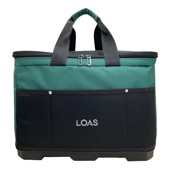 Loas LSTCTK18-PT Plastik Tabanlı Kapaklı Orta Boy Alet Taşıma Çantası ürün görseli 1