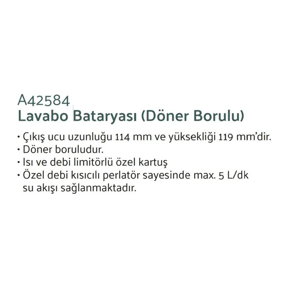 Win S Döner Borulu Lavabo Bataryası - 3