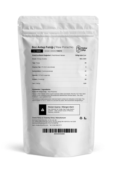 Online Çiftçi Baklavalık İç Antep Fıstığı 100Gr - Resim 2