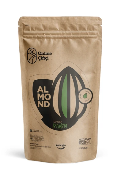 Online Çiftçi Çiğ Yerli Badem 400Gr ürün görseli 1