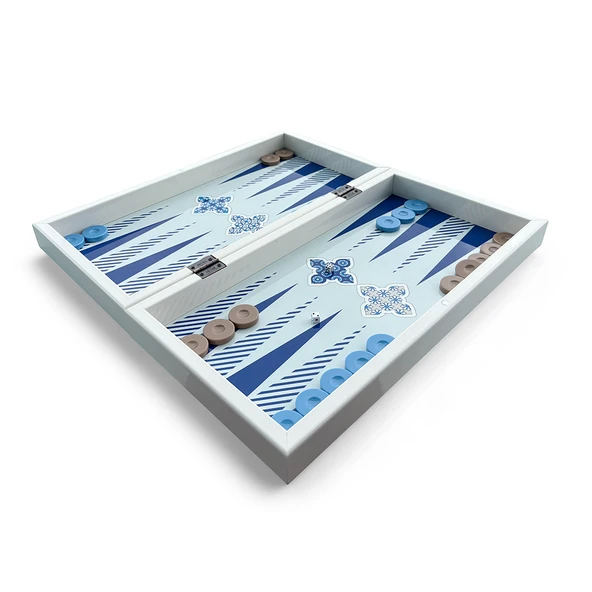 Biggdesign Blue Tile Tavla, Çizilmez Zeminli, Mıknatıslı MDF Kasa, 2 Kat Vernik Cilalı - 3