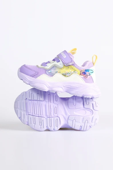 Vicco Kimmy Kız Çocuk Renkli Hafi Cırtlı Spor Ayakkabı 346.24K.309 - 6