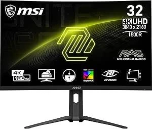 MSI 31.5" MAG 321CUP QD-OLED 3840x2160 UHD CURVE 1700R 165HZ 0.03MS G-SYNC COMPATIBLE GAMING MONİTOR