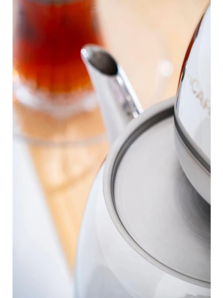 Acar Alvez Aile Boy Çelik Çaydanlık Takımı AR-08588 - 3