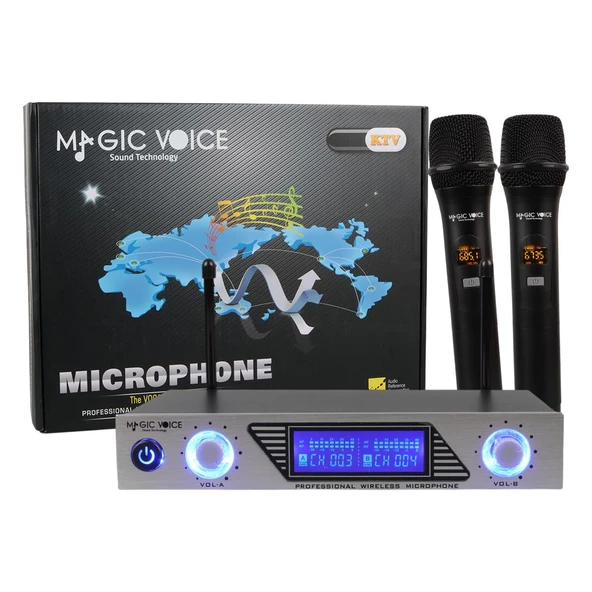 Magicvoice MV-1312EE UHF 2 El Kablosuz Telsiz Mikrofon ürün görseli
