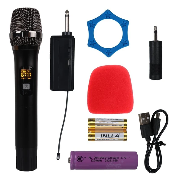 Magicvoice MV-21760 UHF Ekranlı Kablosuz Telsiz Mikrofon