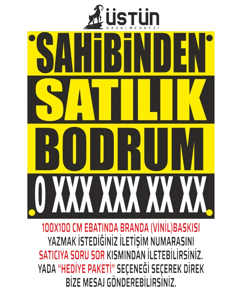 SAHİBİNDEN SATILIK BODRUM BRANDA AFİŞ 100X100 CM - 2