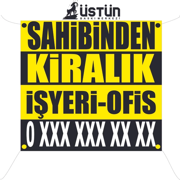 SAHİBİNDEN KİRALIK OFİS BRANDA AFİŞ 100X100 CM - 2