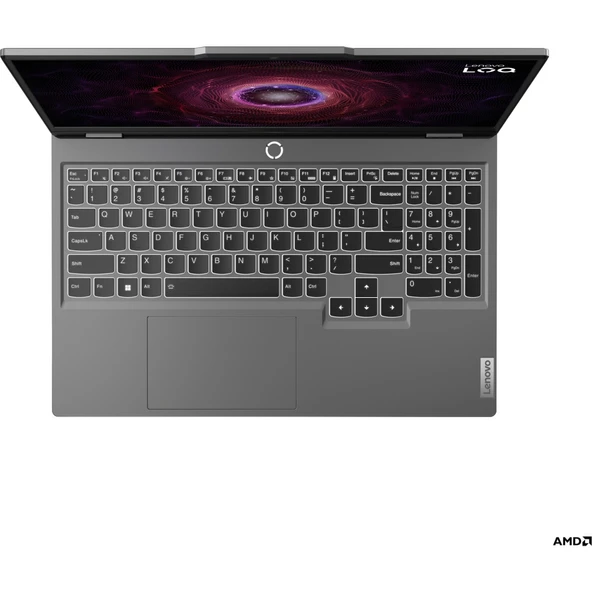LENOVO LOQ AMD Ryzen 5 7235HS 16GB 512GB SSD RTX3050 Freedos 15.6" FHD Taşınabilir Bilgisayar 83JC000QTR - Resim 3