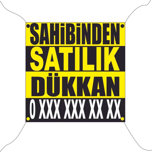 SAHİBİNDEN SATILIK DÜKKAN BRANDA AFİŞ 100X100 CM - 2