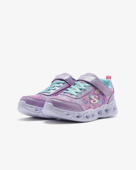 Skechers 303257L LVMT Heart Lights-Boogie Love Kız Çocuk Spor Ayakkabı - Resim 4