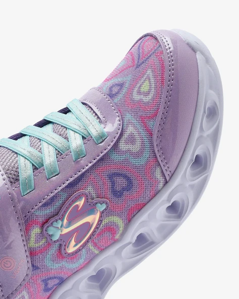 Skechers 303257L LVMT Heart Lights-Boogie Love Kız Çocuk Spor Ayakkabı - Resim 8