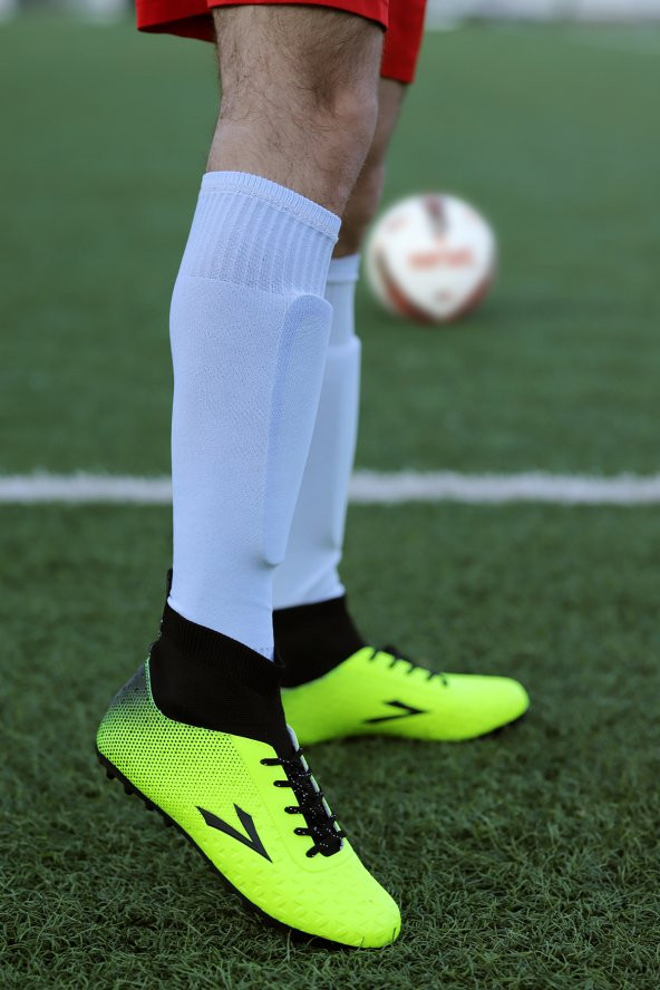 Lig Simav HM Boğazlı Çorap Halı Saha Erkek Futbol Ayakkabı Sarı