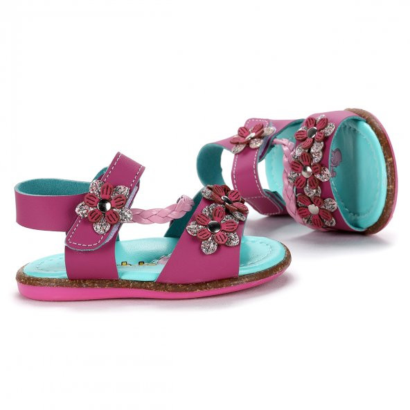 Kiko Kids Günlük Kız Çocuk İlk Adım Sandalet Şb 2729-35 Fuşya