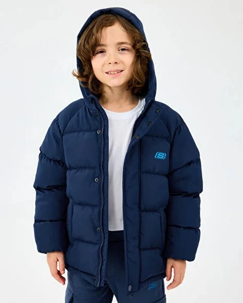 Skechers SK2520054-3601 B Puffer Erkek Çocuk Mont - 5