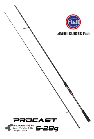 FUJİN PROCAST 265CM 5-28 GR SPİN KAMIŞI
