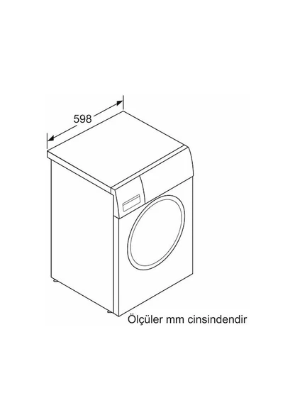 Bosch WGK264Z0TR 1400 Devir 11 kg Çamaşır Makinesi - 5