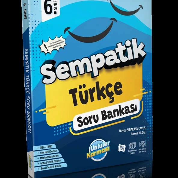 Ünlüler Karması 6. Sınıf Sempatik Türkçe Soru Bankası Yeni ürün görseli