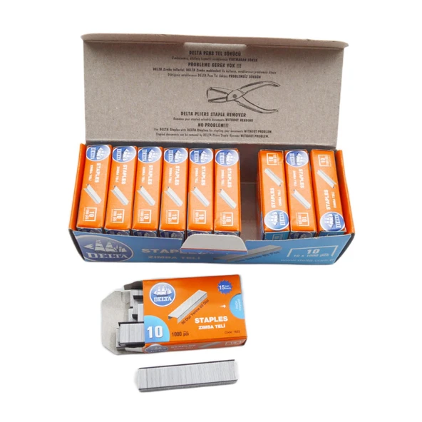 Delta No:10 Zımba Teli Gri 1000 li 10 Kutu Kod:1622 - Resim 3