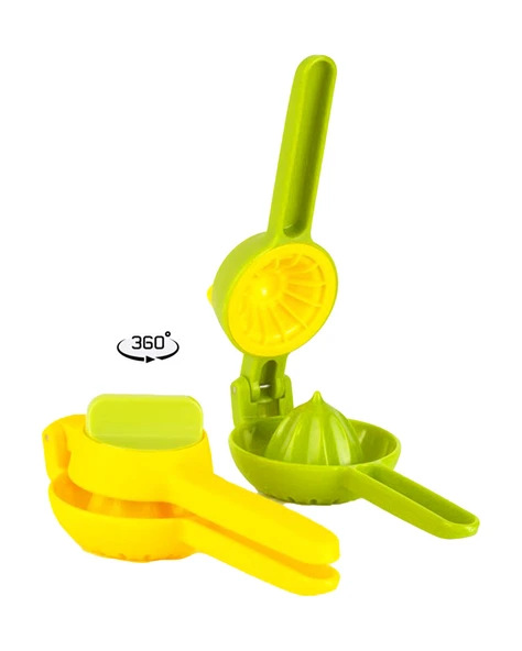 Mutfaktaki Yardımcınız, Çorbalarınızın Vazgeçilmezi Trend Limon Sıkacağı, Sarı-Yeşil, 20 cm - 1