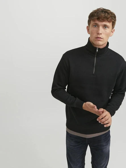 Jack Jones Bradley Fermuarlı Yaka Relax Fit Erkek Sweat 12250747 - 2