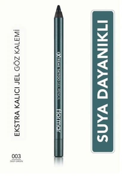 Flormar Extreme Tattoo Ekstra Kalıcı Mat Jel Göz Kalemi 003 Deep Green ürün görseli