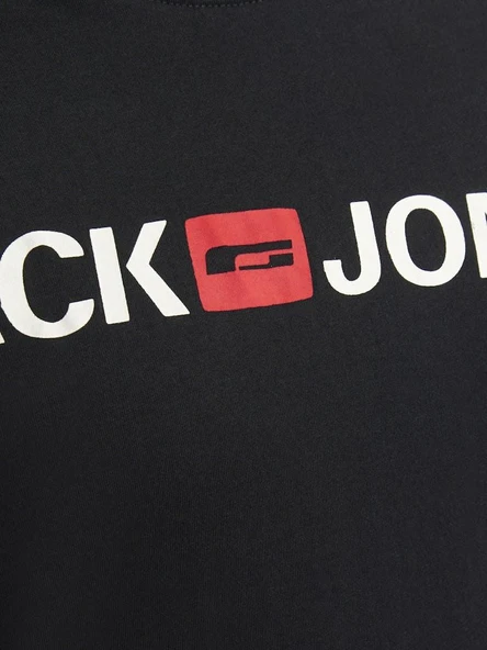 Jack Jones Carp Logo Büyük Beden Erkek Tişört 12184987 - 7