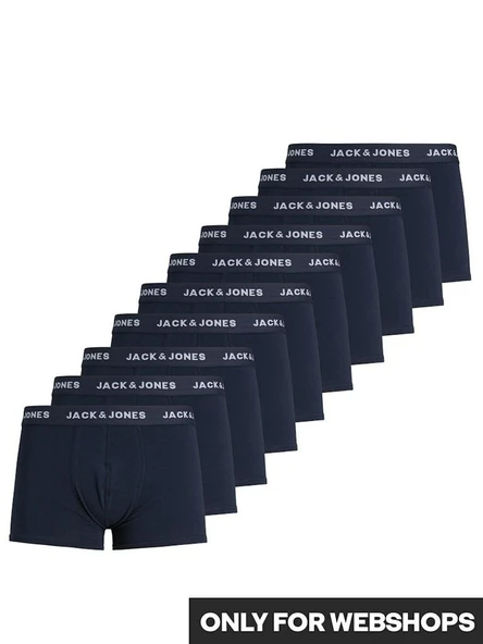 Jack Jones Solıd 10 Lu Paket Erkek Boxer 12189937 ürün görseli 1