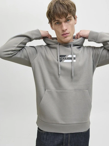 Jack Jones Corp Graphıc Regular Fit Kapişonlu Erkek Sweat 12268422 - Resim 5