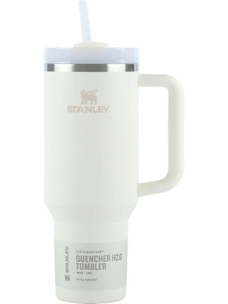 Stanley The Quencher H2.O FlowState™ Tumbler Pipetli Termos  1.18L / 40oz 2.0 Krem 10-12574-014