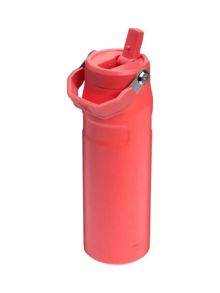 Stanley The IceFlow™ Bottle Flip Straw Pipetli Termos Bardak 2.0 0.7L / 24oz  Kırmızı 10-11283-178 - Resim 2