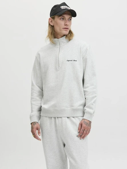 Jack Jones Norrebro Fermuarlı Yaka Relax Fit Erkek Sweat 12282899 - 3