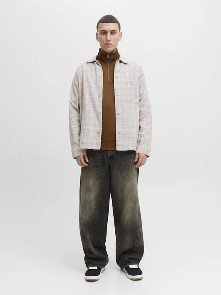 Jack Jones Bradley Fermuarlı Yaka Relax Fit Erkek Sweat 12250747 - 2