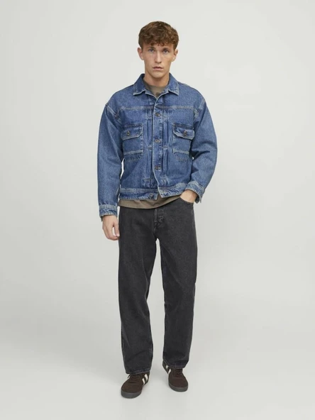 Jack Jones Alex Baggy Fit Erkek Jean Pantolon 12252762 - 4