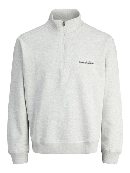 Jack Jones Norrebro Fermuarlı Yaka Relax Fit Erkek Sweat 12282899 - 1