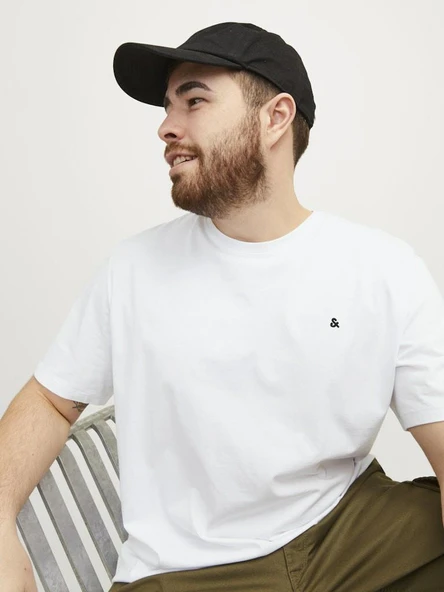 Jack Jones Peulos Büyük Beden Erkek Tişört 12253778 - 5