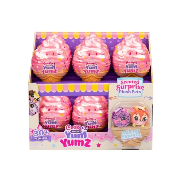 Nessiworld CKE05000 Cookeez Makery Yum Yumz Dondurma İkili Paket Kokulu Peluş - 4