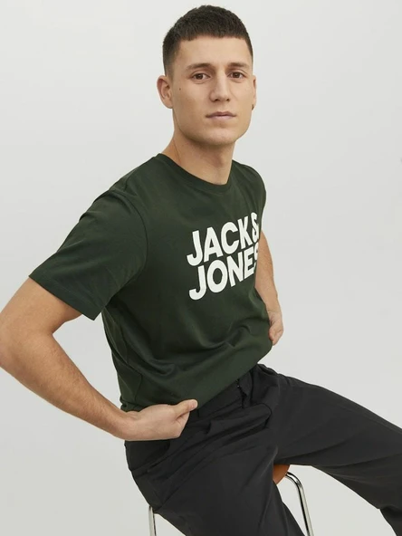 Jack Jones Corp Logo Regular Fit Erkek Tişört 12151955 - 2